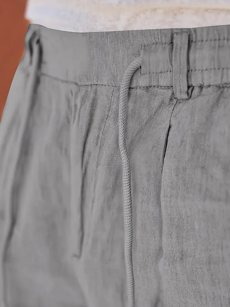 Pantalón Levante | Lino con Pinzas y Cintura Ajustable