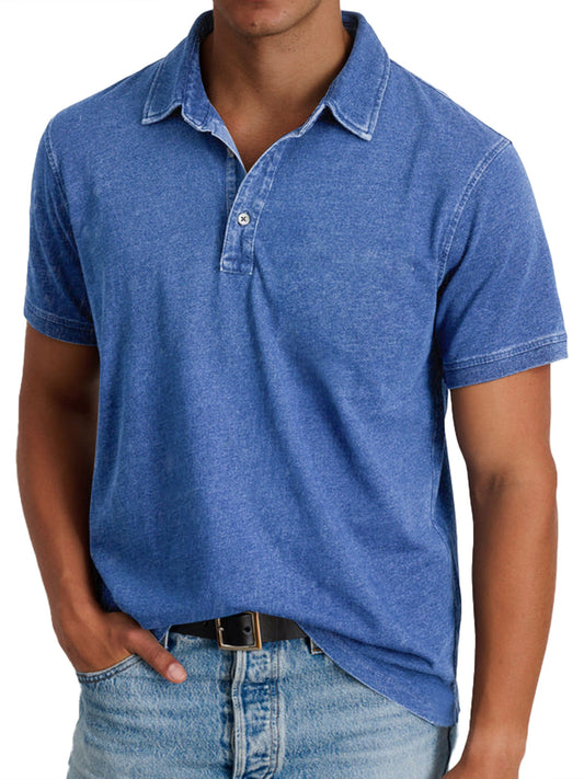 Dante | Polo de algodón con cuello estructurado