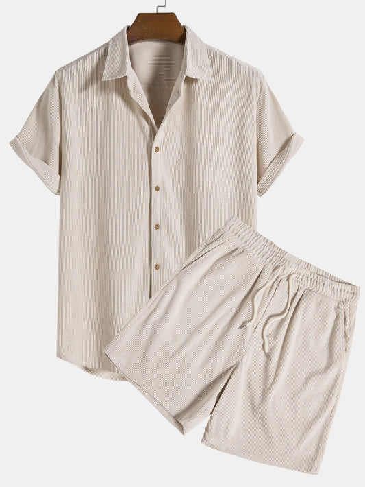 Conjunto Santorini | Camisa Texturizada y Pantalón Corto