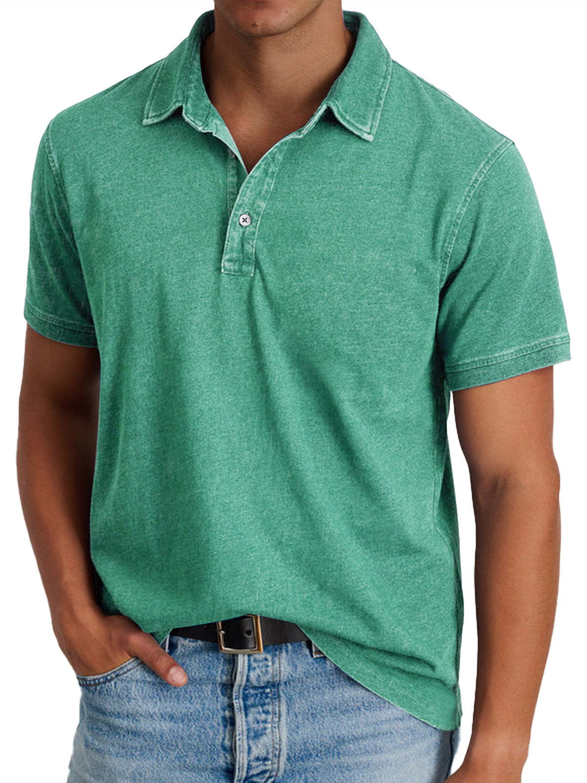 Dante | Polo de algodón con cuello estructurado