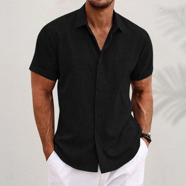 Adrien | Camisa de lino de manga corta