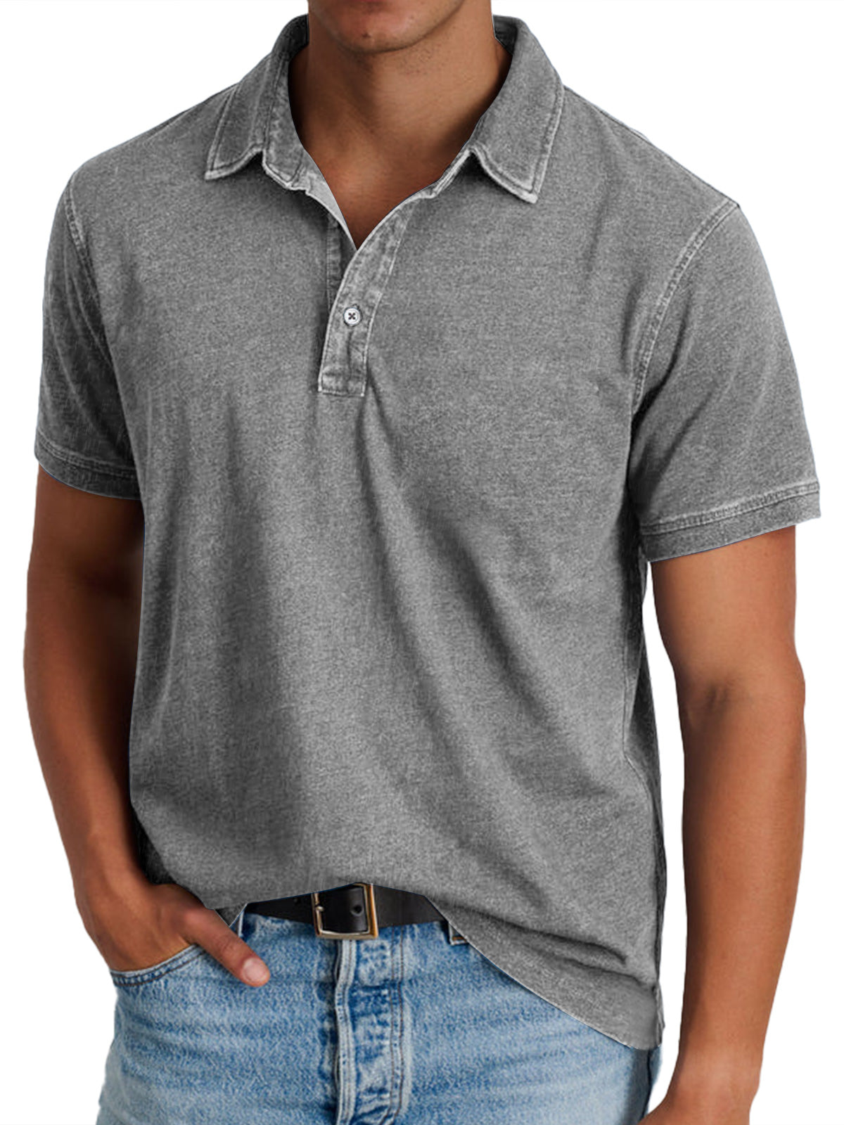 Dante | Polo de algodón con cuello estructurado