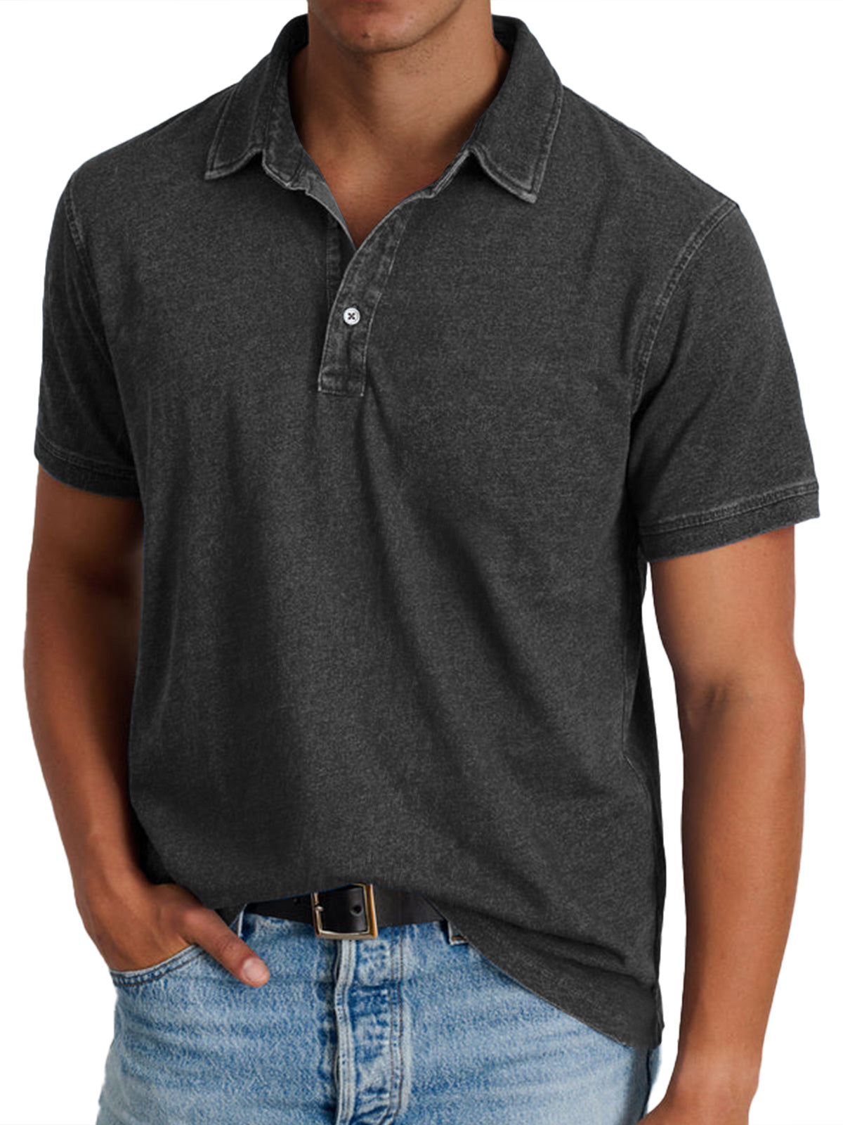 Dante | Polo de algodón con cuello estructurado