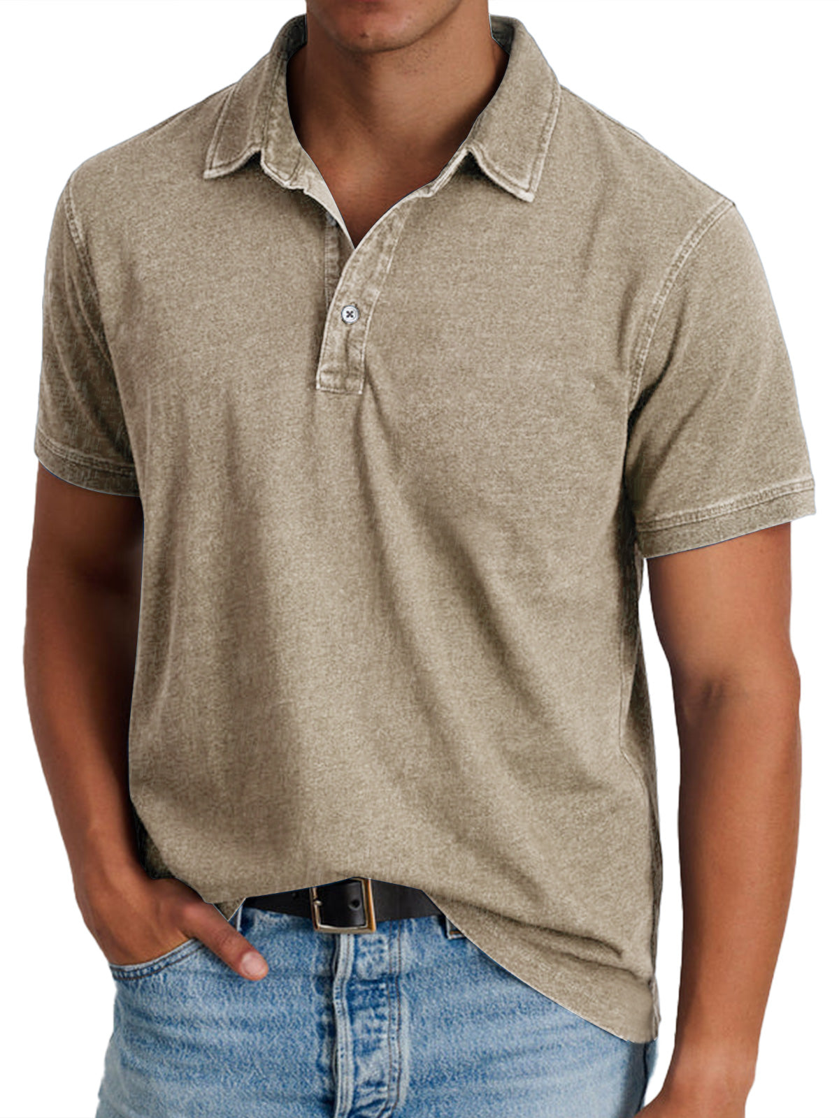 Dante | Polo de algodón con cuello estructurado