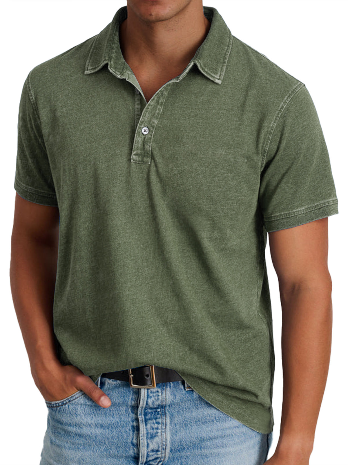 Dante | Polo de algodón con cuello estructurado