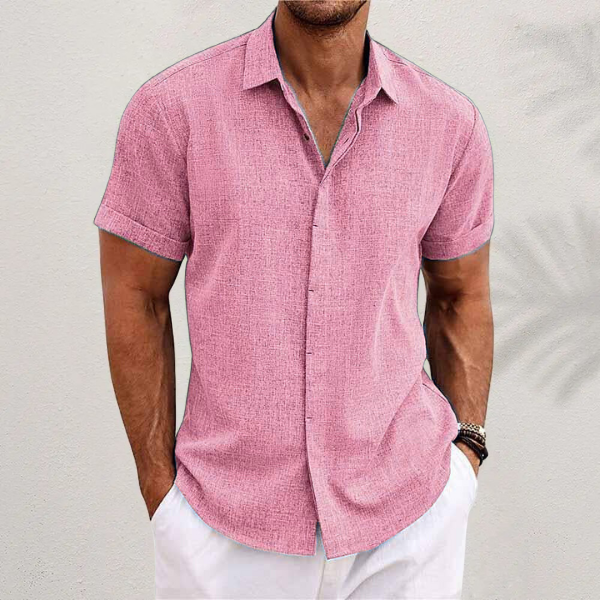 Adrien | Camisa de lino de manga corta
