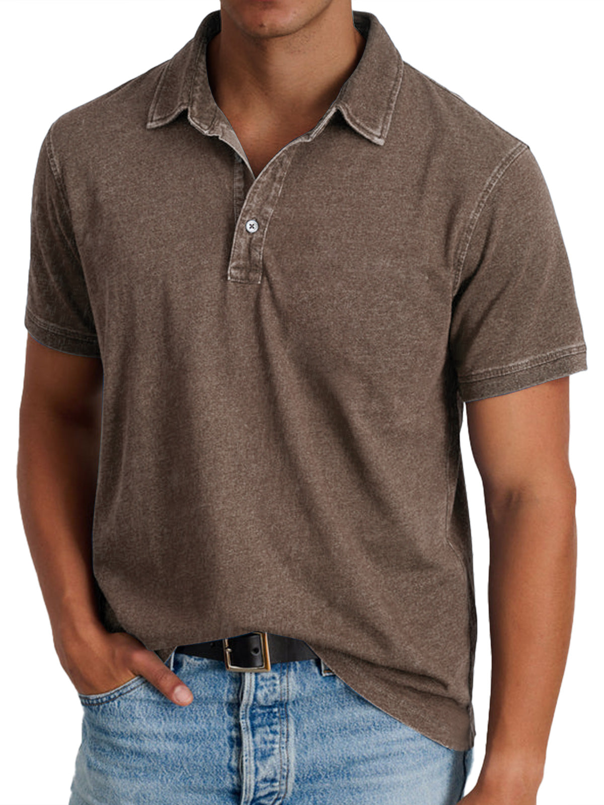 Dante | Polo de algodón con cuello estructurado