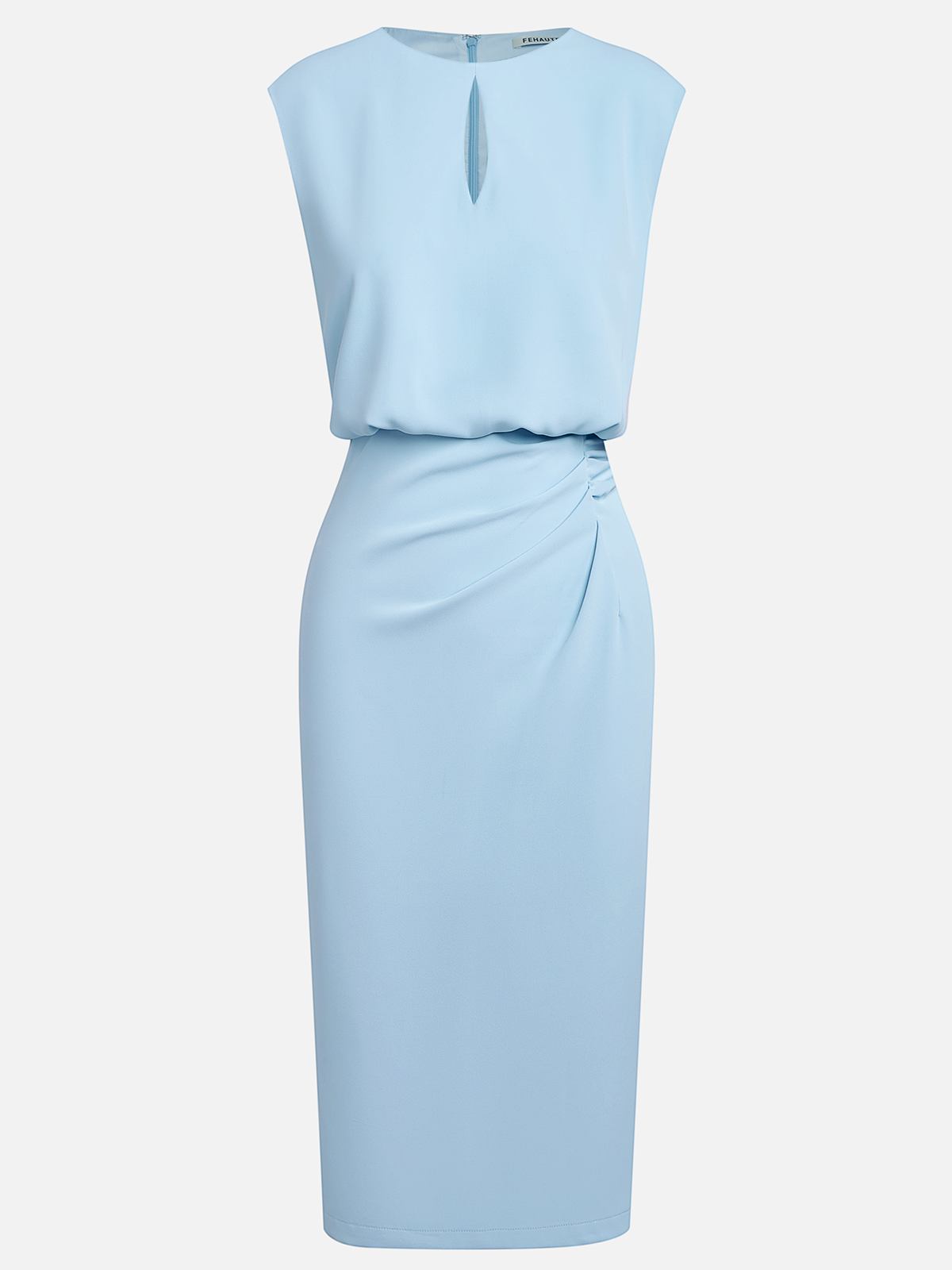 Elvira | Vestido midi drapeado de elegancia contemporánea