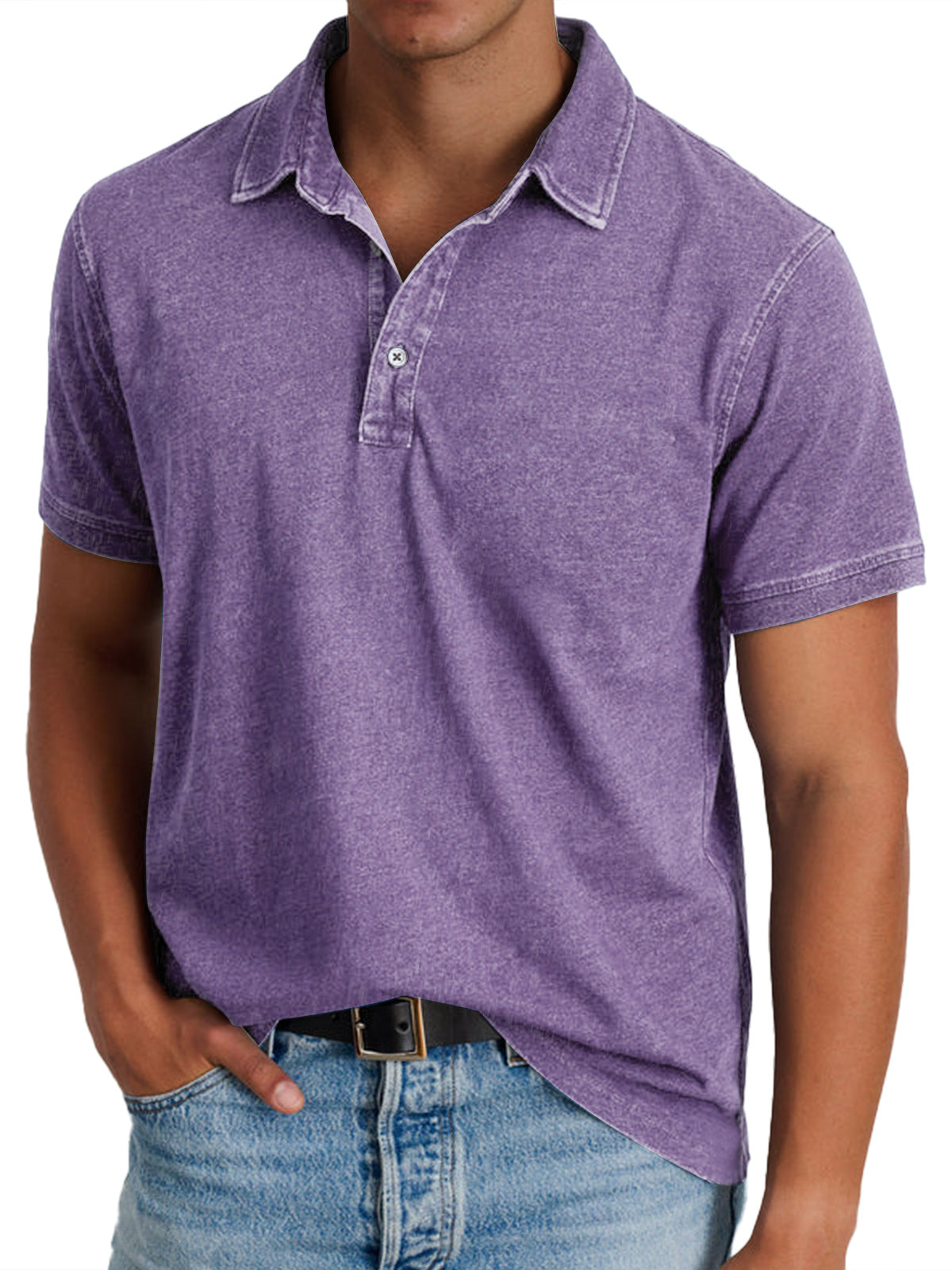 Dante | Polo de algodón con cuello estructurado