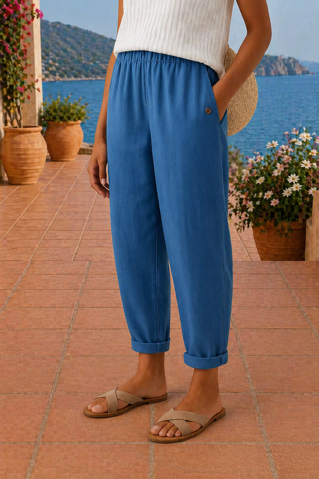 Pantalón Serena | Lino Fluido de Corte Relajado