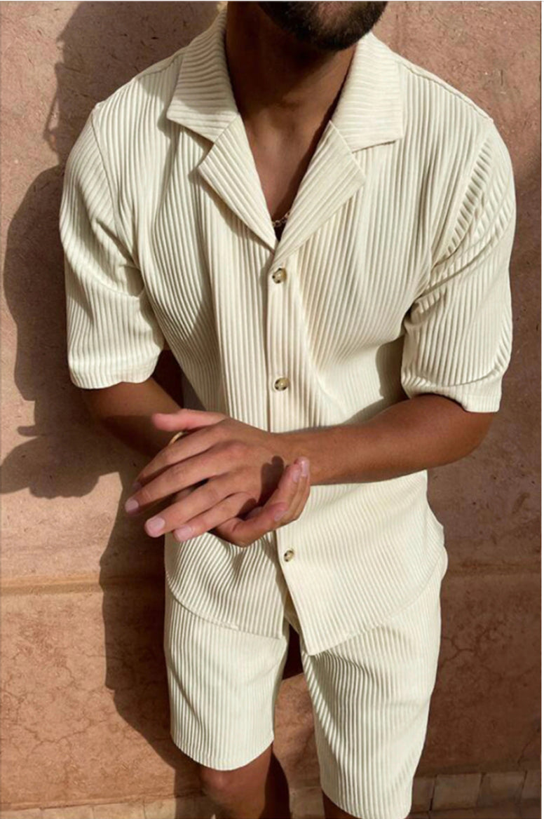 Conjunto Santorini | Camisa Texturizada y Pantalón Corto