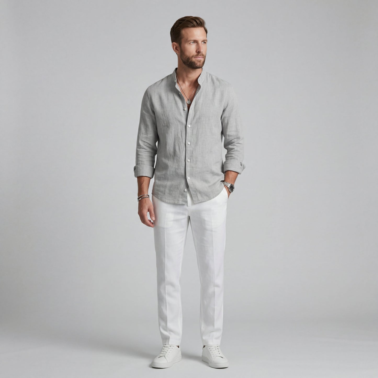 Matteo | Camisa ligera de verano de manga larga