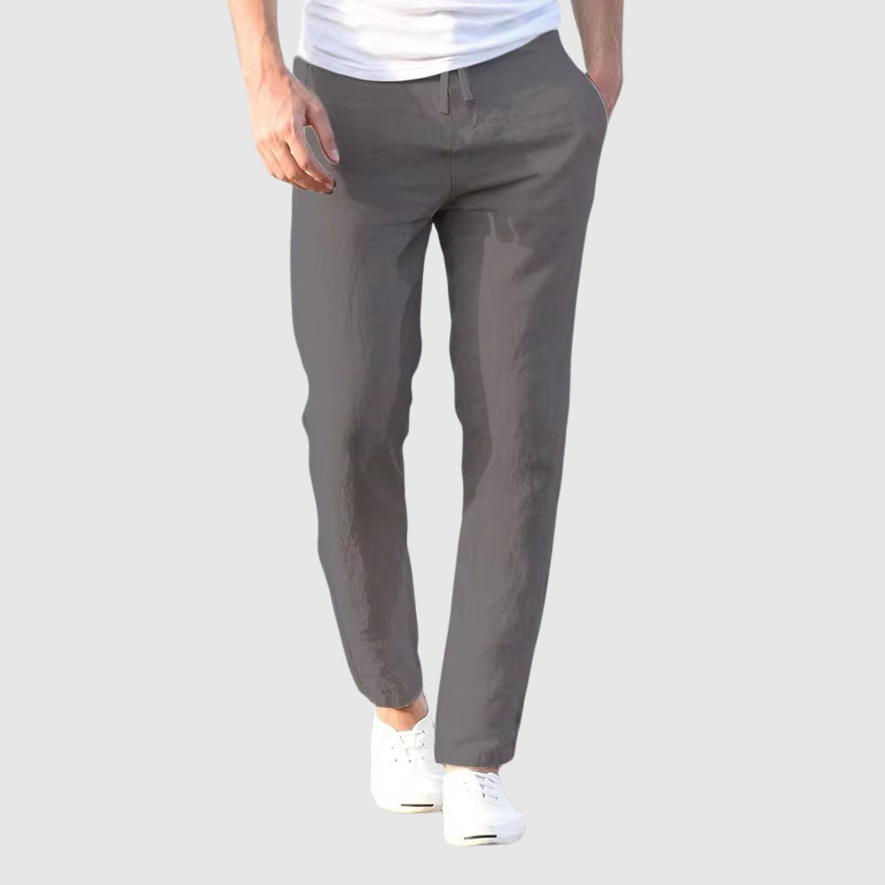Pantalón Riviera | Lino Ligero con Cintura Ajustable