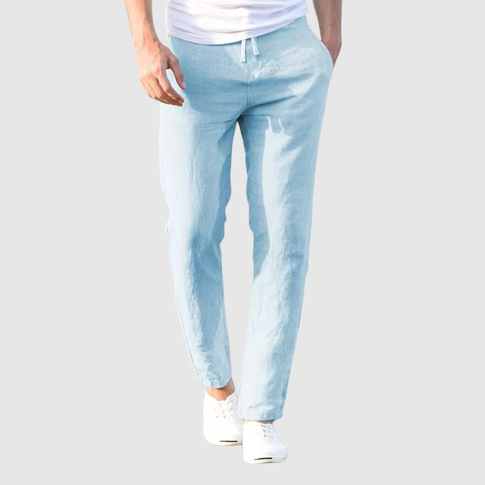 Pantalón Riviera | Lino Ligero con Cintura Ajustable