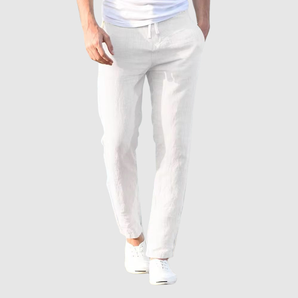 Pantalón Riviera | Lino Ligero con Cintura Ajustable