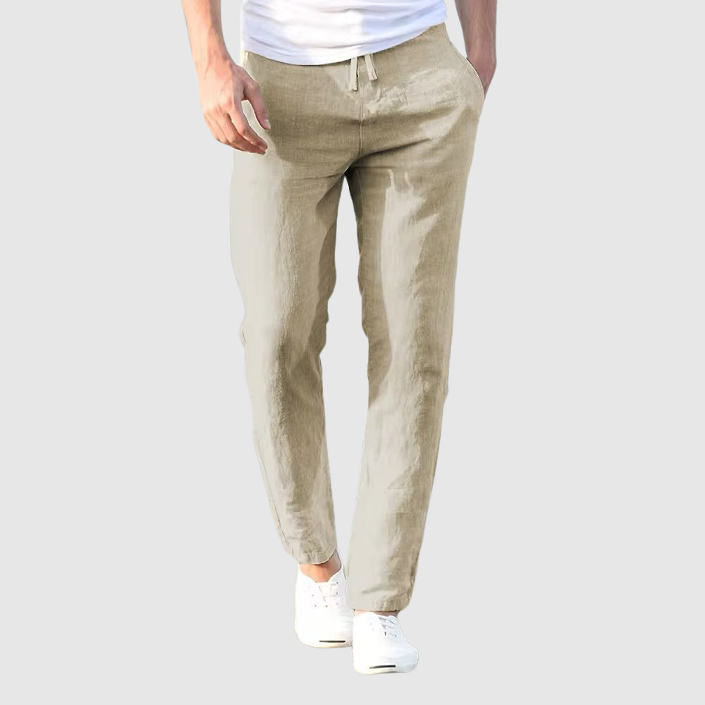 Pantalón Riviera | Lino Ligero con Cintura Ajustable