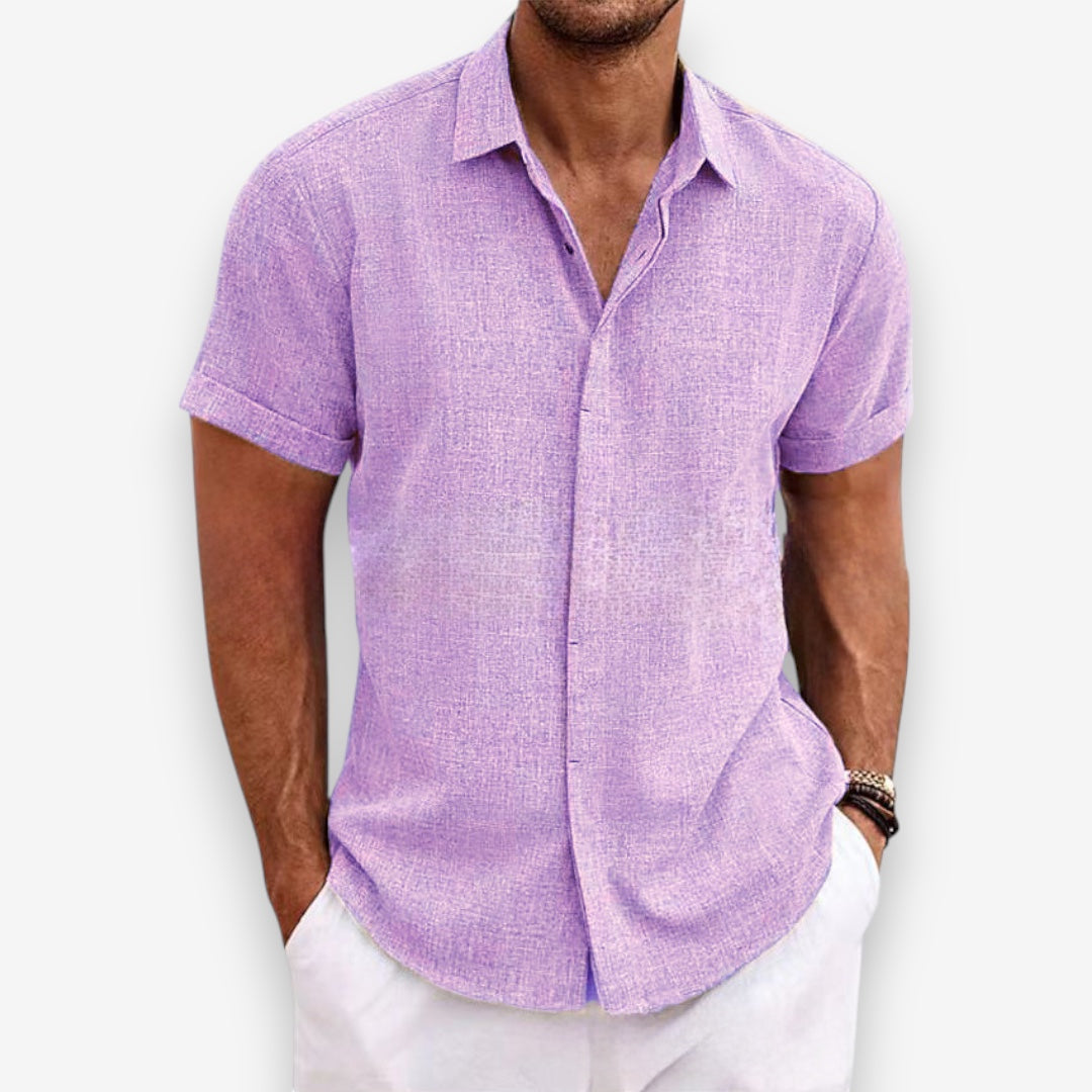 Gael | Camisa de lino ligera de manga corta