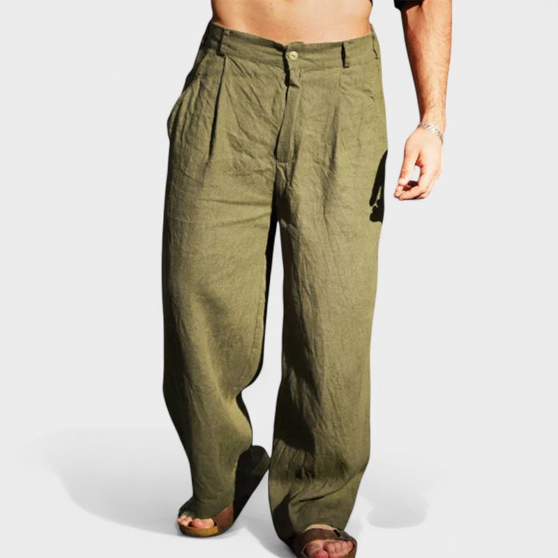 Pantalón Siena | Corte Amplio con Pinzas