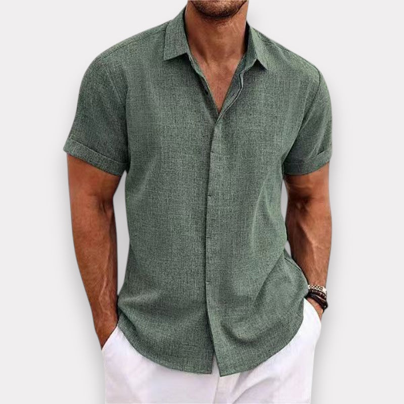 Gael | Camisa de lino ligera de manga corta