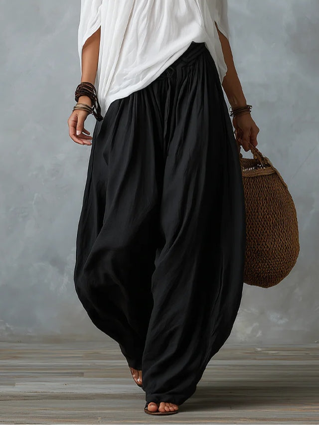 Sol- Conjunto de hombros descubiertos y pantalón fluido