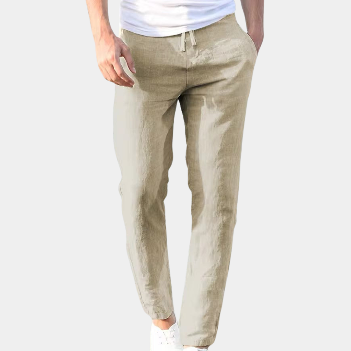 Pantalón Riviera | Lino Ligero con Cintura Ajustable