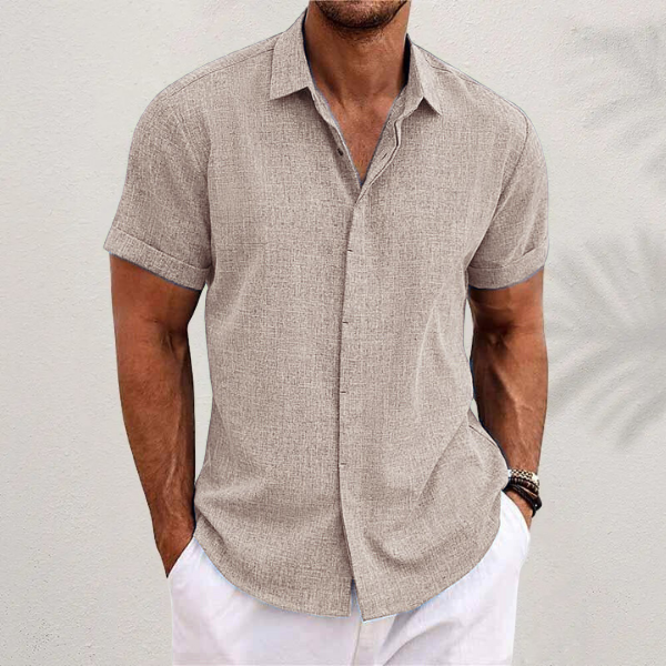 Adrien | Camisa de lino de manga corta