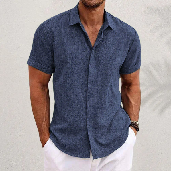 Adrien | Camisa de lino de manga corta