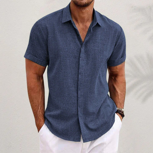 Adrien | Camisa de lino de manga corta