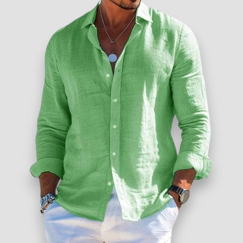 Matteo | Camisa ligera de verano de manga larga