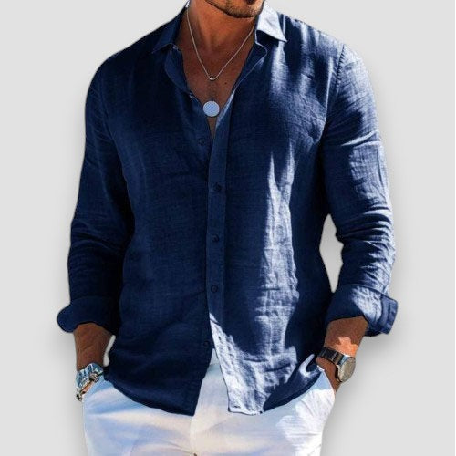 Matteo | Camisa ligera de verano de manga larga