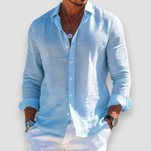 Matteo | Camisa ligera de verano de manga larga