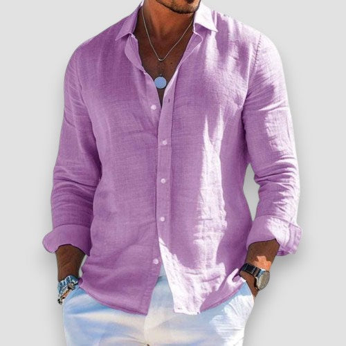 Matteo | Camisa ligera de verano de manga larga
