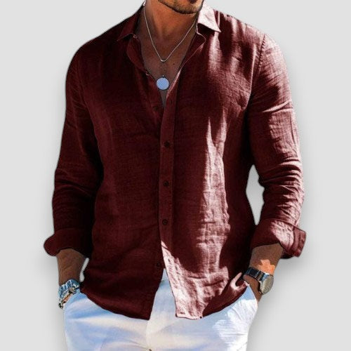 Matteo | Camisa ligera de verano de manga larga