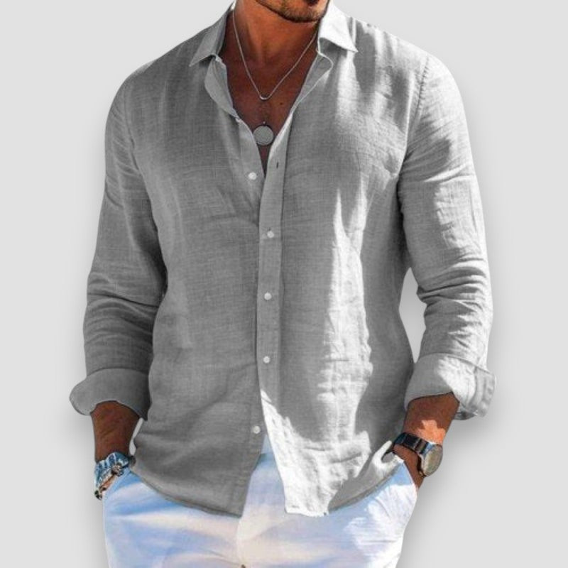 Matteo | Camisa ligera de verano de manga larga