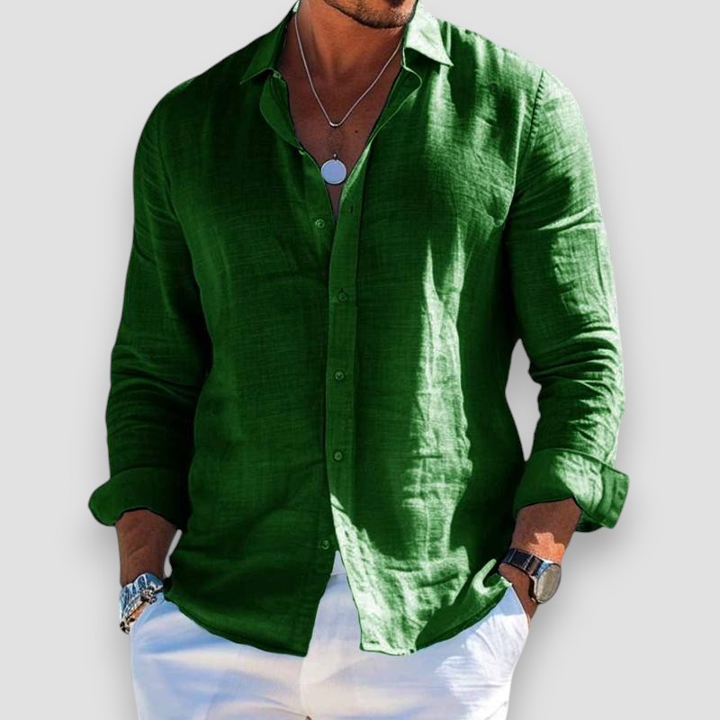Matteo | Camisa ligera de verano de manga larga