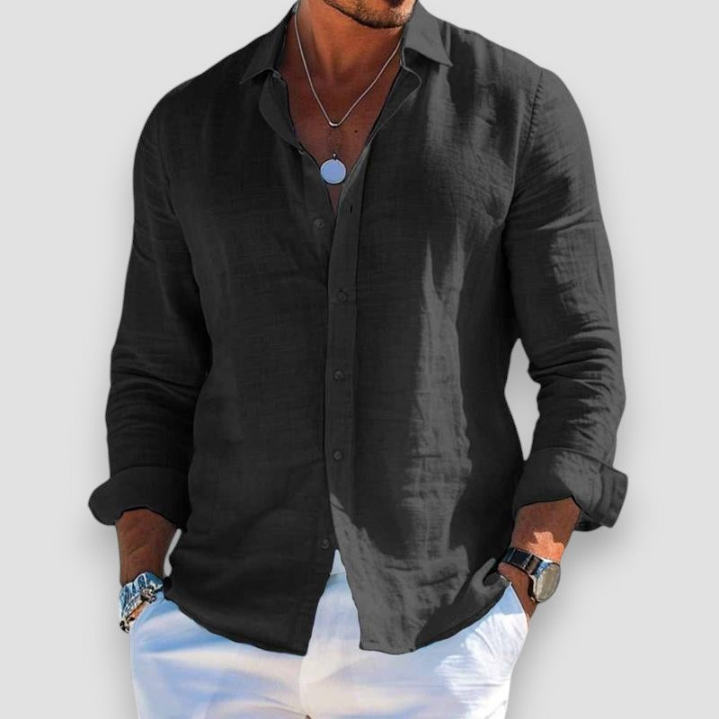 Matteo | Camisa ligera de verano de manga larga