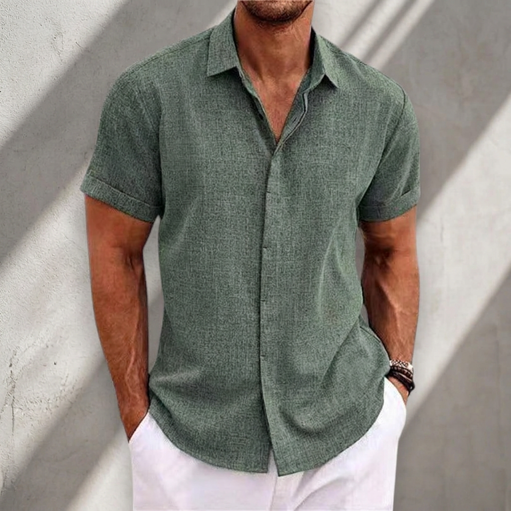 Gael | Camisa de lino ligera de manga corta